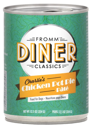 Fromm Diner Classics Charlie's poulet Pot Pie Pate Nourriture pour chiens en conserve