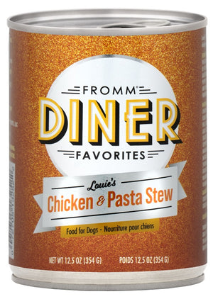 Fromm Diner Favorites Louie's Ragoût de poulet et de pâtes Nourriture pour chiens en conserve