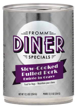 Fromm Diner Specials Entrée de porc effiloché à cuisson lente en sauce Nourriture pour chiens en conserve