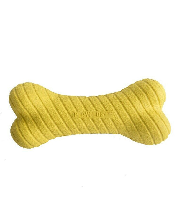 Playology Jouet Ï  mâcher pour chien Os Ï  double couche parfum poulet