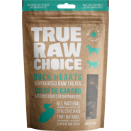 True Raw Choice Friandises déshydratées de cœur de canard pour chats et chiens, 60-grammes