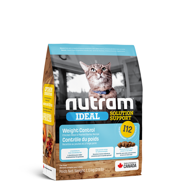 Nutram Ideal I12 Solution Support Weight Control Cat Food