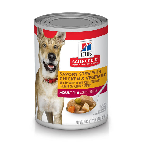 Hill's Science Diet Adult Savory Stew with Chicken & Vegetables Wet Dog Food