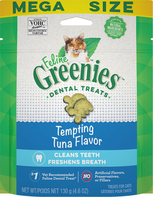 Feline Greenies Dental Treats Tempting Tuna Flavor Cat Treats