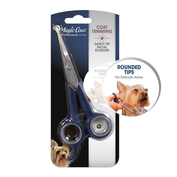 Four Paws Magic Coat Professional Series Safety Tip Facial Dog Grooming Scissors