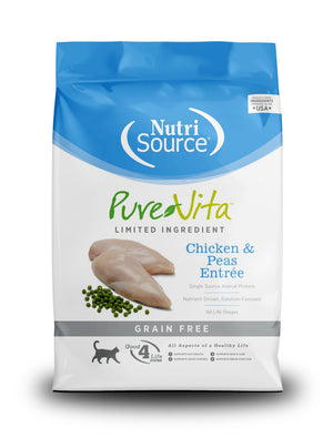 PureVita Limited Ingredient Chicken & Peas Entree Grain-Free Dry Cat Food