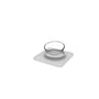 McLOVIN's Angled Bowl with Magnetic Mat for Pets, Grey