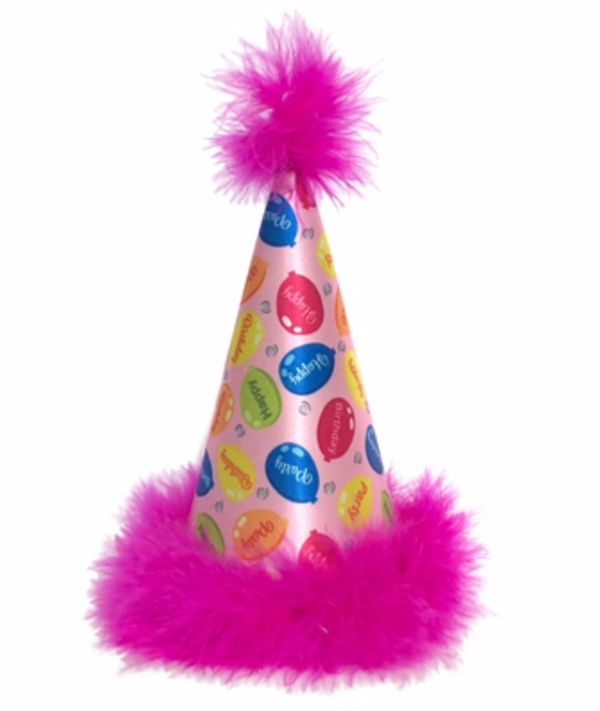 Huxley & Kent Party Time Dog Hat, Pink