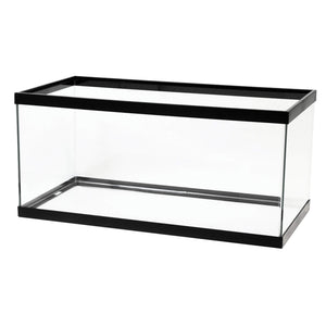 Aqueon Standard Glass Rectangle Aquarium with Black Frame
