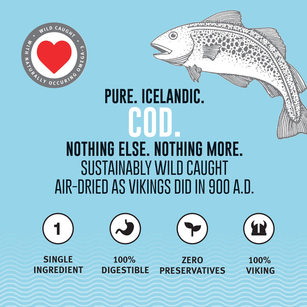 Icelandic+ Cod Mini Fish Chips Small Dog Treats
