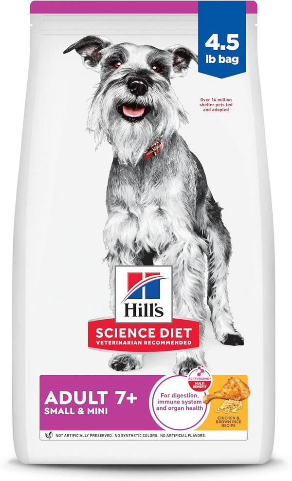 Hill's Science Diet Adulte 7+ Petite & Mini Poulet, Riz Brun et Orge Croquettes pour chien