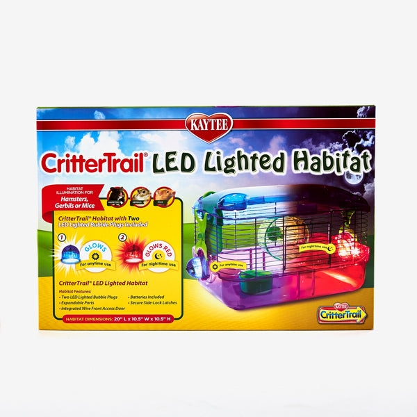 Kaytee CritterTrail Habitat pour petits animaux éclairé Ï  LED, 20-inches