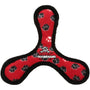 Tuffy Junior Ultimate Bowmerang Dog Toy, Red Paws