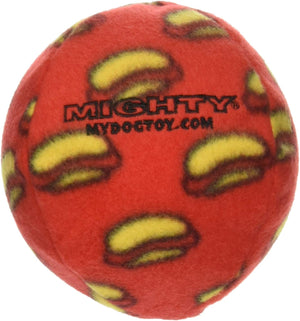 Mighty No Stuff Ball Dog Toy, Red Hot Dog