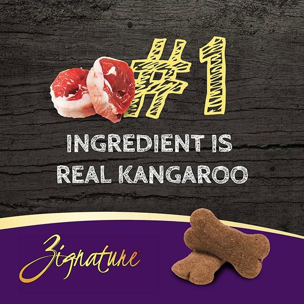 Zignature Kangaroo Formula Crunchy Dog Treats, 12-oz