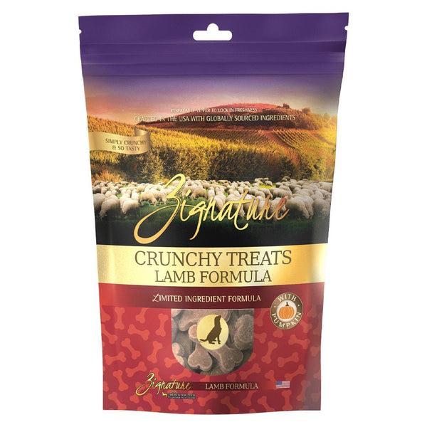 Zignature Lamb Formula Crunchy Dog Treats, 12-oz