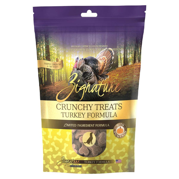 Zignature Turkey Formula Ziggy Bars Friandises pour chien 12 oz