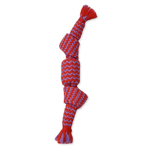 Mammoth Flossy Chews Candy Wraps with Squeaky Ball Dog Toy, Color Varies