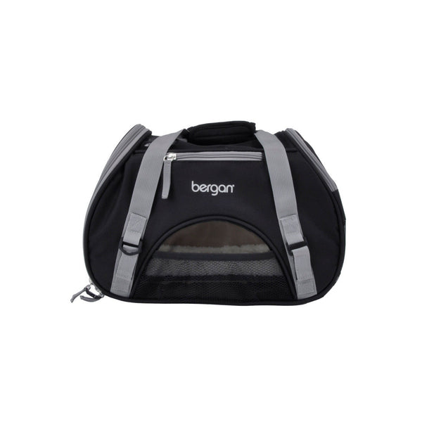 Bergan Comfort Pet Carrier, Black/Grey