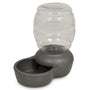 Petmate Replendish Waterer with Microban for Pets, Mason Silver