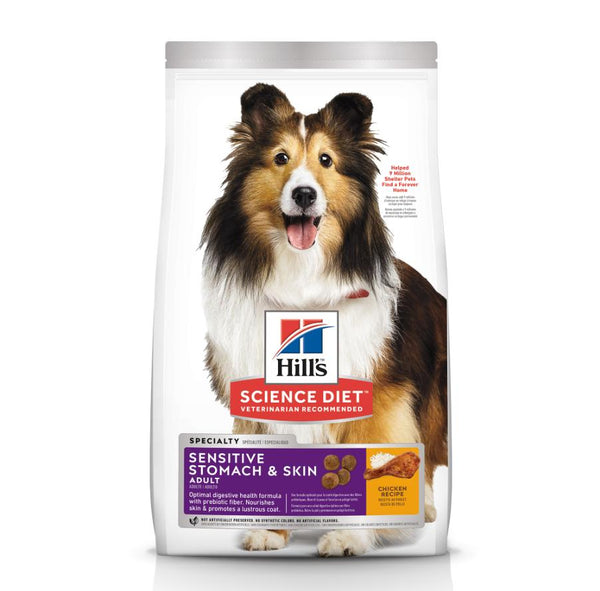 Hill's Science Diet Adulte Estomac et Peau Sensibles Poulet Croquettes pour chien