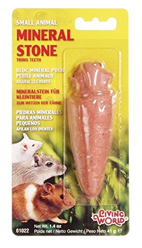 Living World Carrot Shaped Mineral Stone Small Animal Supplement