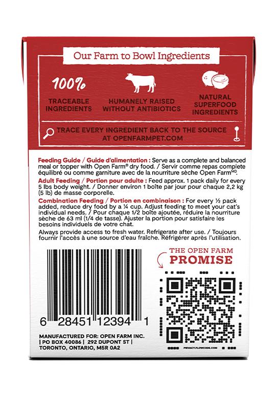 Open Farm Rustic Blend Grass-Fed Beef Wet Cat Food