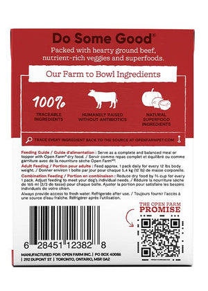 Open Farm Rustic Stew Grass-Fed Beef Recipe Wet Dog Food