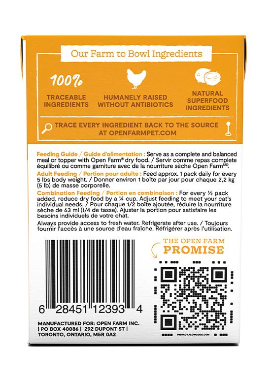 Open Farm Rustic Blend Harvest Chicken Wet Cat Food
