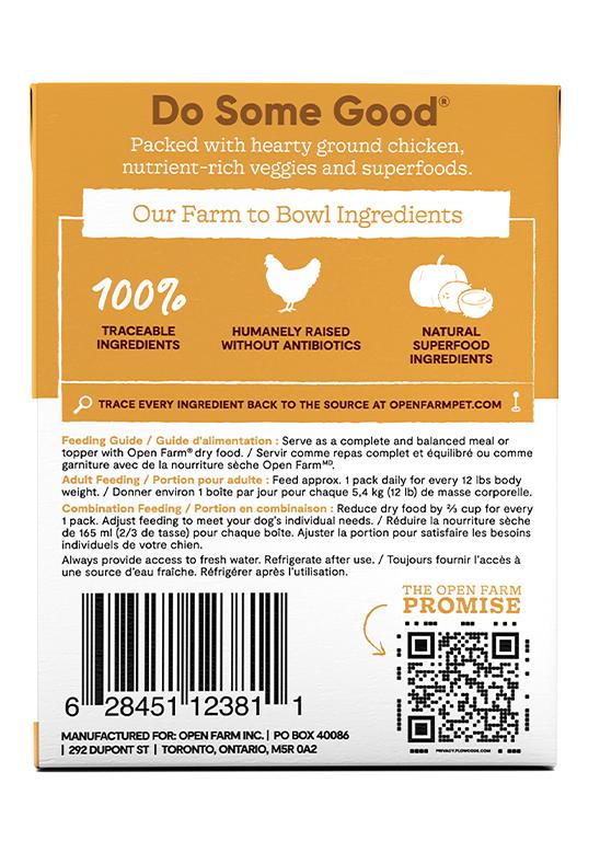 Open Farm Rustic Stew Harvest Chicken Recipe Wet Dog Food