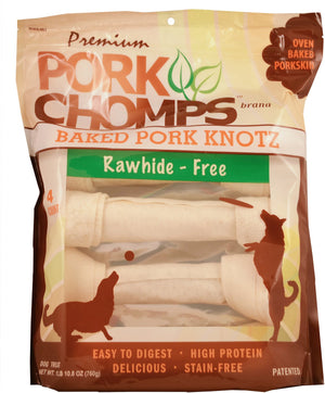Premium Pork Chomps Baked Knotz Dog Treats
