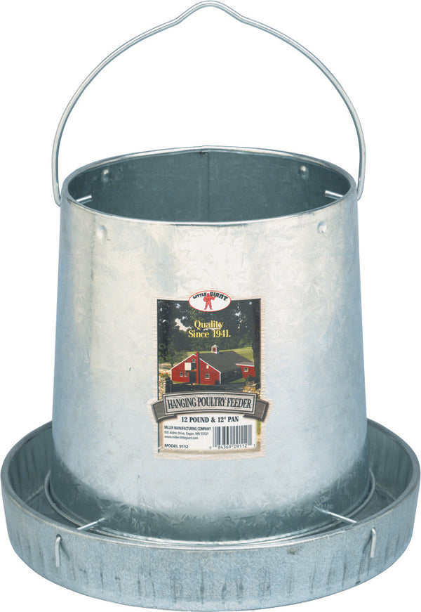 Miller Little Giant Hanging Metal Poultry Feeder