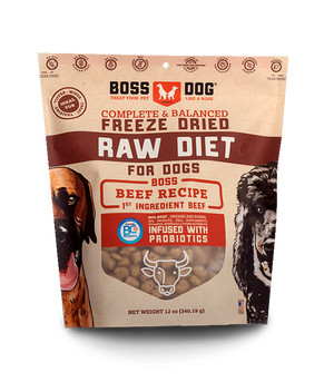 Boss Dog Raw Diet Beef Recipe Freeze-Dried Dog Food