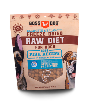 Boss Dog Raw Diet Fish Recipe Freeze-Dried Dog Food