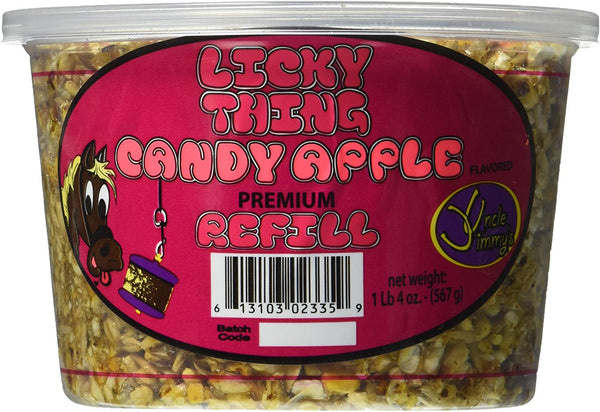 Uncle Jimmy's Licky Thing Friandises pomme caramel pour chevaux, 1,25 lb
