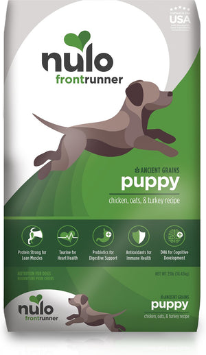 Nulo Frontrunner Ancient Grains Chicken, Oats, & Turkey Puppy Dry Dog Food