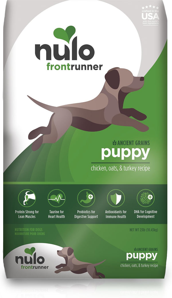 Nulo Frontrunner Ancient Grains Chicken, Oats, & Turkey Puppy Dry Dog Food