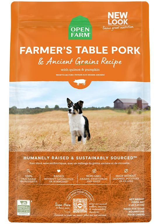 Open Farm Farmer's Table Pork & Ancient Grains Recipe Dry Dog Food
