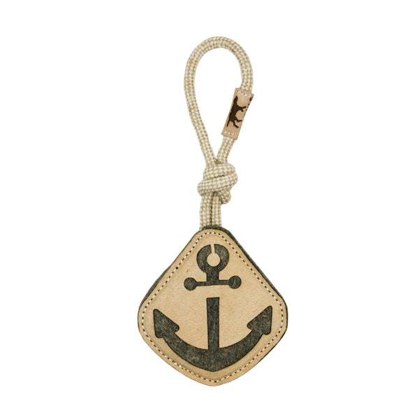 Tall Tails Natural Leather Anchor Tug Dog Toy, 14-in