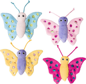 Ethical Pet Shimmer Glimmer Butterfly with Catnip Cat Toy, Color Varies