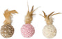 Ethical Pet Chenille Chaser Feather Ball Cat Toys. Color Varies