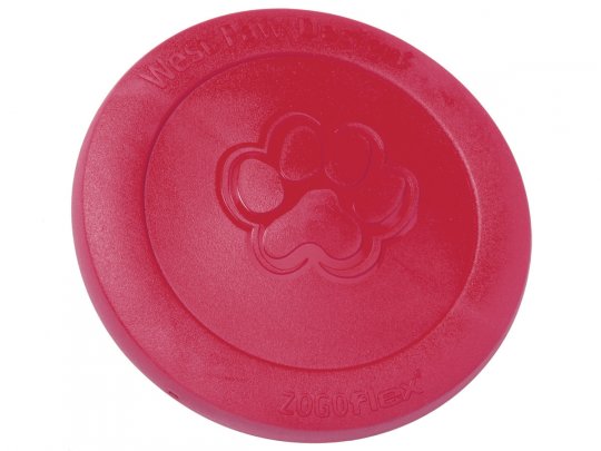 West Paw Zogoflex Zisc Dog Toy, Ruby Red, Large