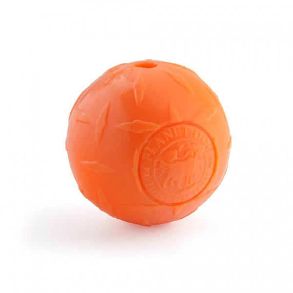 Planet Dog Orbee-Tuff Diamond Plate Ball Dog Toy, Orange
