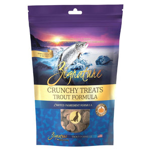 Zignature Trout Formula Crunchy Dog Treats, 12-oz