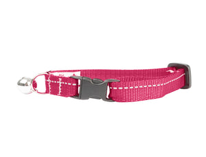 RC Pets Collier sécuritaire de base pour chats, Framboise, 8-10-in