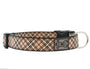 RC Pets Clip Dog Collar, Tan Tartan