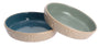 PetRageous Designs Little Paws Pet Bowl, Blue/Green
