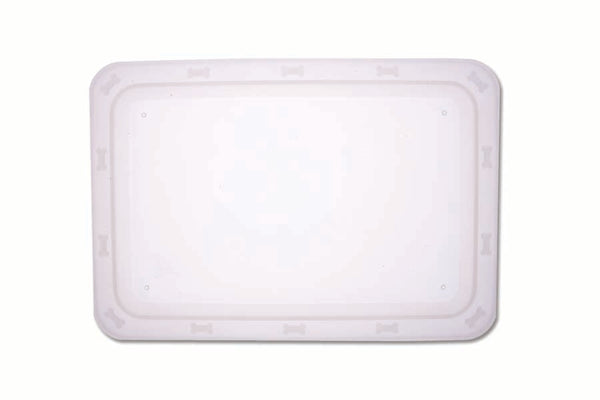 PetRageous Designs Bone n' Up for Dinner Non-Slip Tray Placemat, White