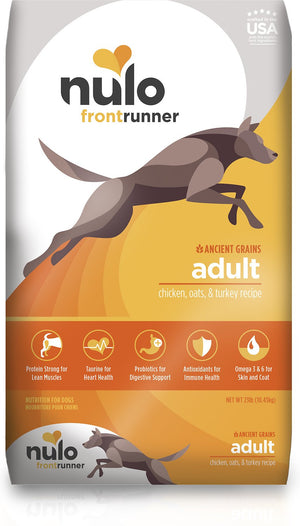 Nulo Frontrunner Ancient Grains Chicken, Oats & Turkey Adult Dry Dog Food