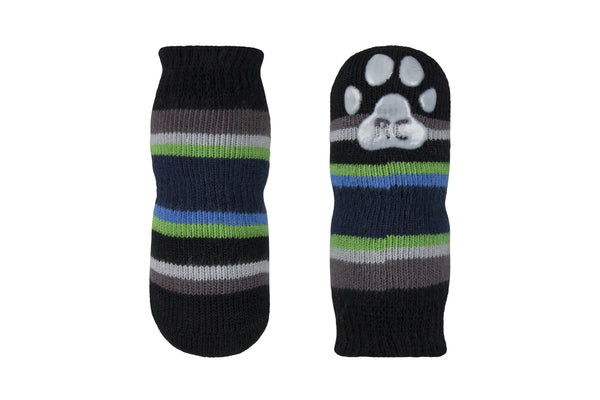 RC Pets Pawks Dog Socks, Stripe Blue